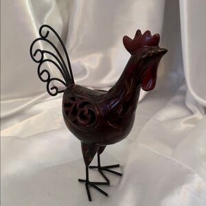 Decorative Red Rooster Figurine